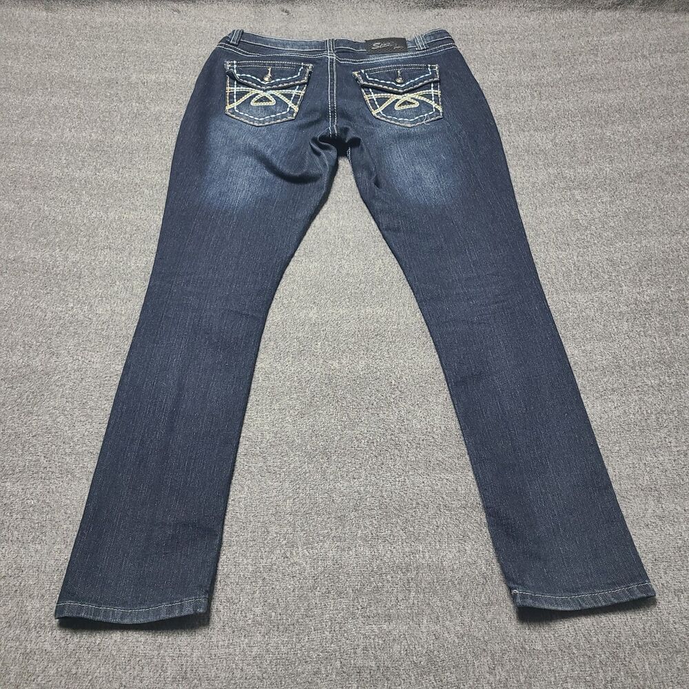 Sizzle Jeans Women's Size 9 Dark‎ Wash Embellished Bootcut Denim Pants
